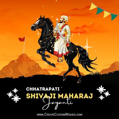 Create Chhatrapati Shivaji Maharaj Jayanti Animated Wishes Link with Name