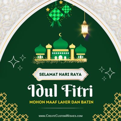 Create Idul Fitri Animated Wishes Link with Name | Free Editor