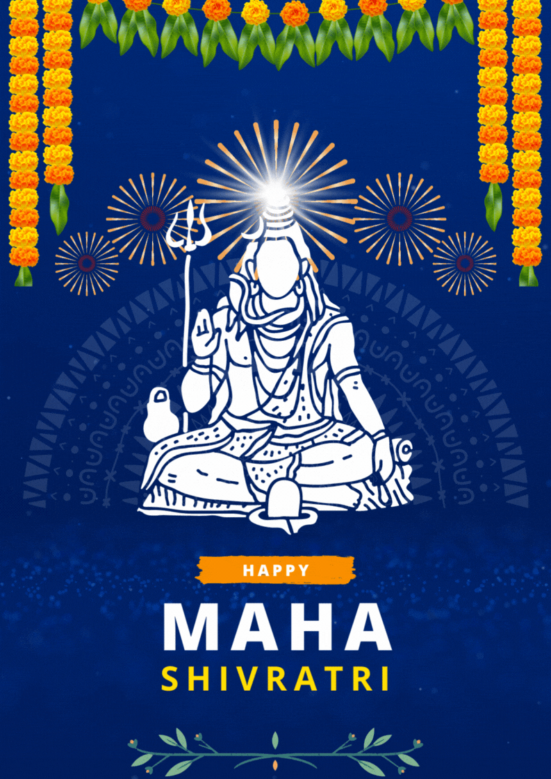Create Maha Shivratri Animated Wishes Link with Name Free Editor