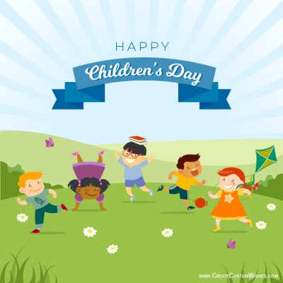 Personalized Happy Children’s Day Cards