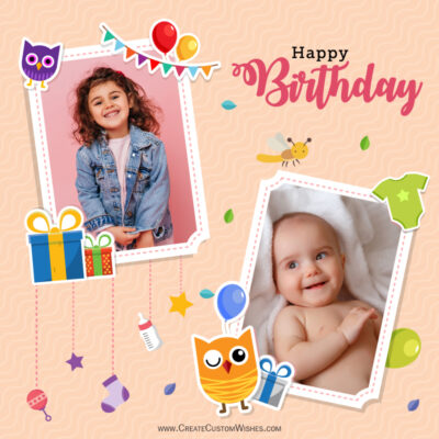 Birthday Cards For Sister With Photo And Name