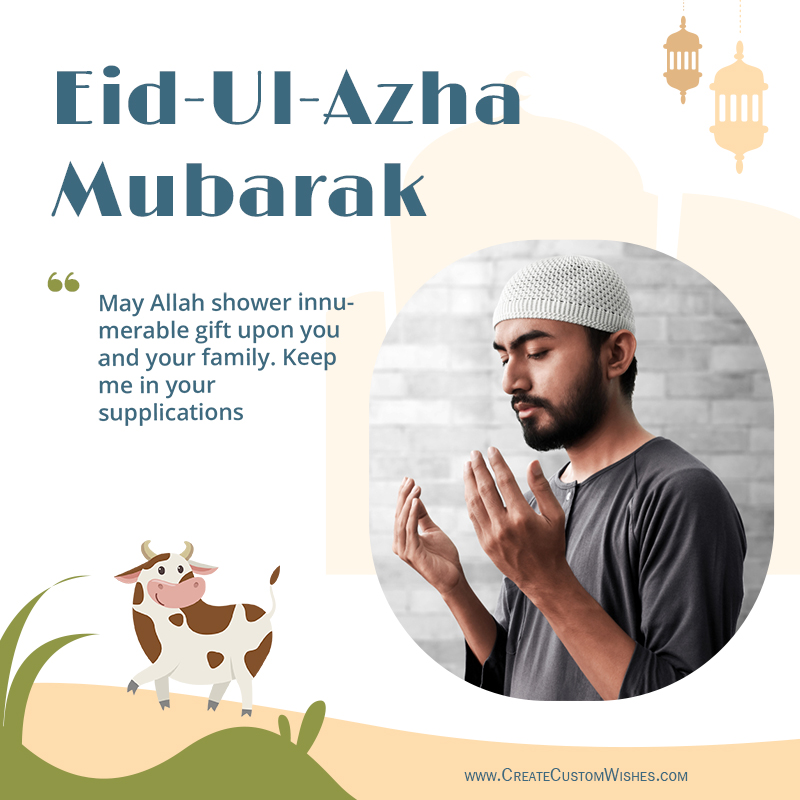 Create Eid ul-Azha Mubarak with Photo | Create Custom Wishes