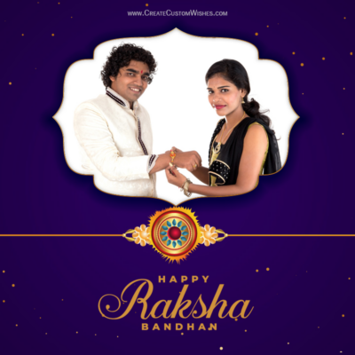 Raksha Bandhan Wishes for Sister with Photo