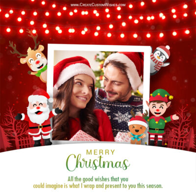 Create Xmas Wishes with your Photo - Frame Maker