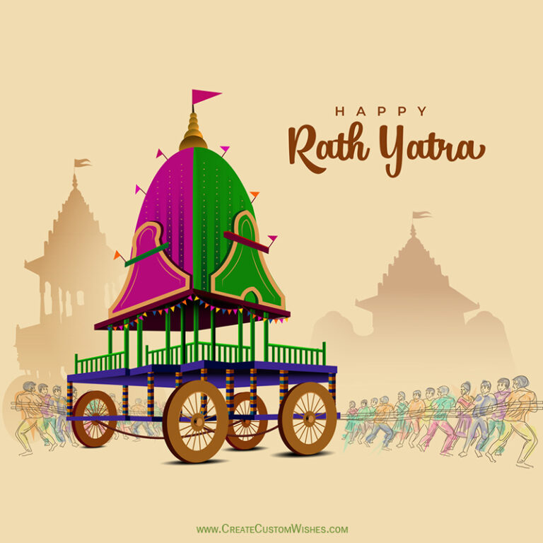 Customized Rath Rath Yatra Wishes Images, Messages, Quote | Create Custom Wishes