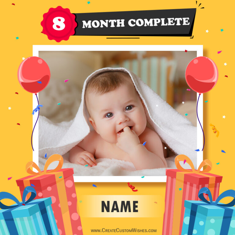 8 Months Baby – 114+ Free Editable Templates & Cards 2026