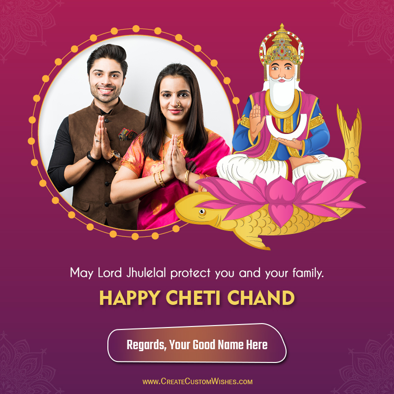 Chand Custom Create Cheti Chand Wishes with Photo and Name | 2026 🔝