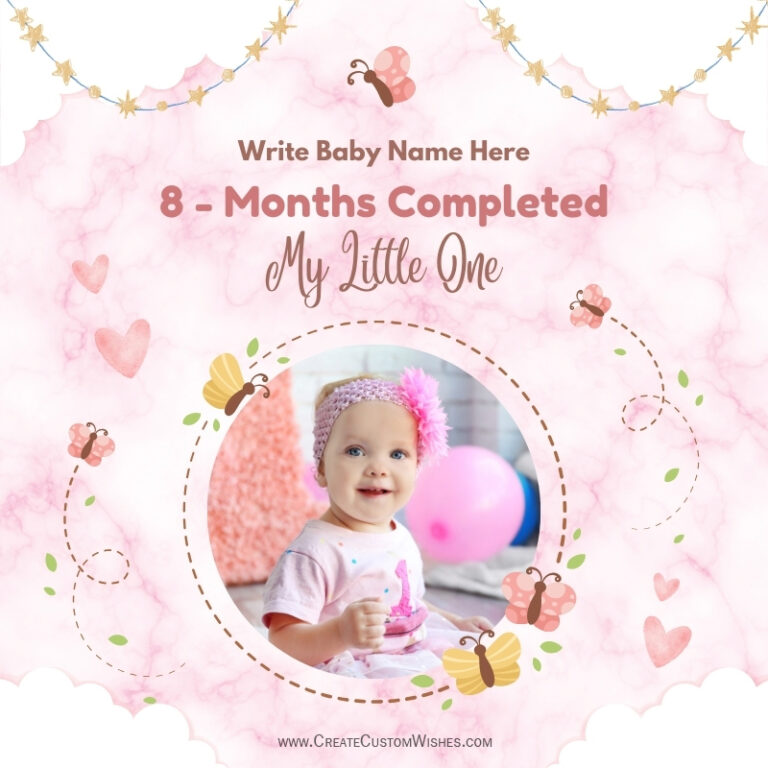 8 Months Baby – 114+ Free Editable Templates & Cards 2026