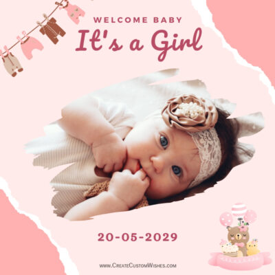 WhatsApp Status for Newborn Baby Girl Announcement