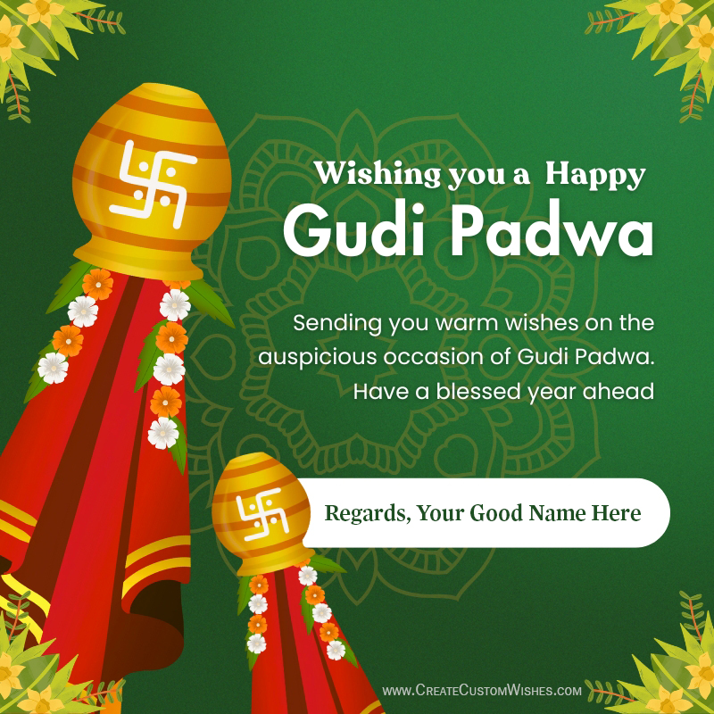 Add Name to Gudi Padwa 2025 Wishes – Free & Easy