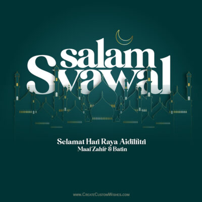 Free Customized Salam Syawal Cards 2025 | Create Online