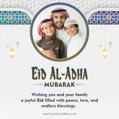 Add Your Photo: Eid al-Adha Mubarak 2025 TemplateAdd Your Photo: Eid al-Adha Mubarak 2025 Template