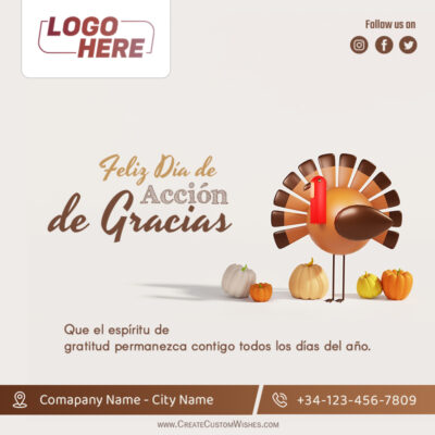 Deseos de Acción de Gracias Corporativos PersonalizadosDeseos de Acción de Gracias Corporativos Personalizados