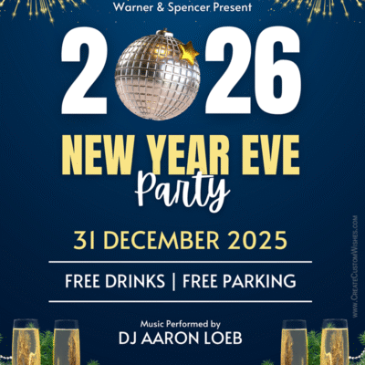 Online Free New Year Eve 2026 Party Invitation MakerOnline Free New Year Eve 2026 Party Invitation Maker