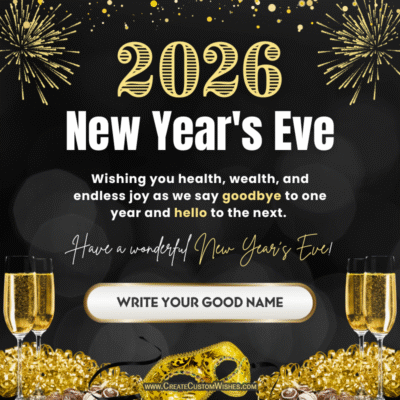 Online New Year’s Eve 2026 Wishes Maker with NameOnline New Year’s Eve 2026 Wishes Maker with Name
