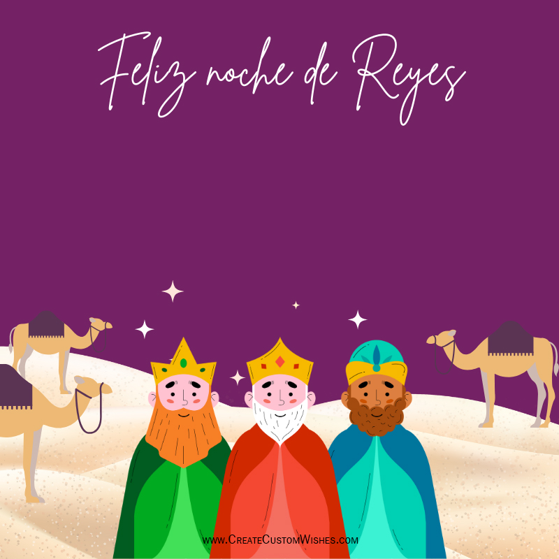 Crea tarjetas de felicitación para la feliz noche de Reyes