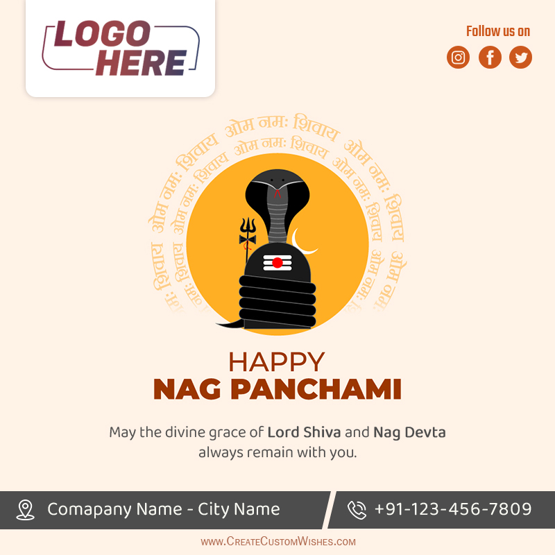 Nag Panchami 2026 Corporate Greetings with Your Logo