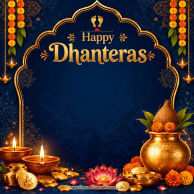 Online Dhanteras Festival Post Maker - 2026 DesignsOnline Dhanteras Festival Post Maker - 2026 Designs