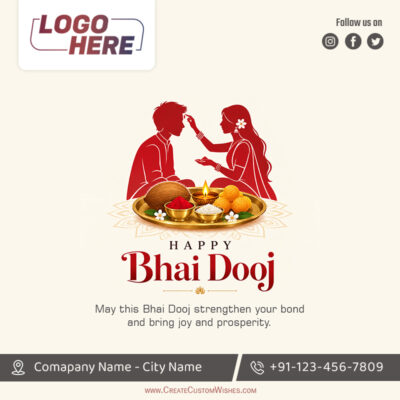 Create Bhai Dooj Business Card Online with LogoCreate Bhai Dooj Business Card Online with Logo