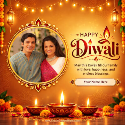 Create Diwali 2026 Card with Name & Photo Using AICreate Diwali 2026 Card with Name & Photo Using AI
