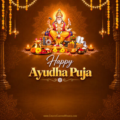 Free Ayudha Puja Wishes & Greeting Card Maker OnlineFree Ayudha Puja Wishes & Greeting Card Maker Online