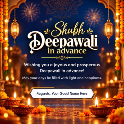 Happy Deepavali in Advance 2026 Wishes with Name OnlineHappy Deepavali in Advance 2026 Wishes with Name Online