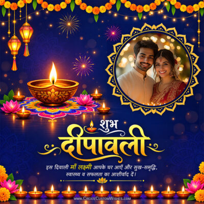 शुभ दीपावली 2026 Card: अपनी Photo और Name लगाएंशुभ दीपावली 2026 Card: अपनी Photo और Name लगाएं