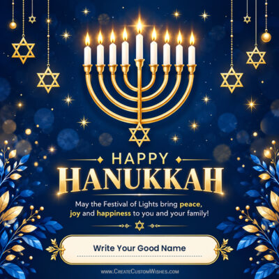 Hanukkah 2026 Wishes with Name | Free Personalized CardsHanukkah 2026 Wishes with Name | Free Personalized Cards