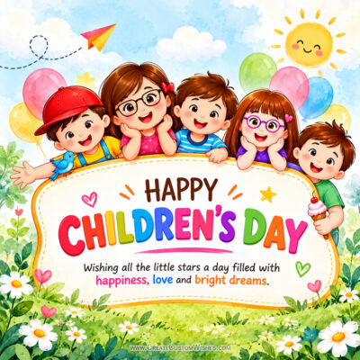 Happy Children's Day 2026 Wishes, Messages & QuotesHappy Children's Day 2026 Wishes, Messages & Quotes