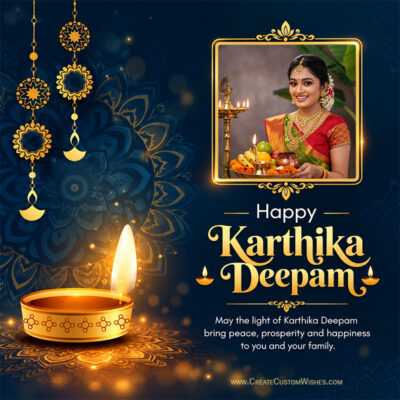 Karthika Deepam 2026 Photo Wishes & Name Card MakerKarthika Deepam 2026 Photo Wishes & Name Card Maker