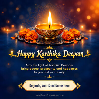 Karthika Deepam Wishes with Name – Free Card MakerKarthika Deepam Wishes with Name – Free Card Maker