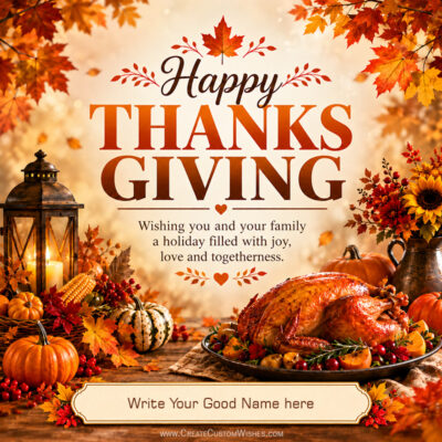 Thanksgiving 2026 Wishes with Name – Free Card MakerThanksgiving 2026 Wishes with Name – Free Card Maker