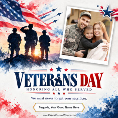 Veterans Day 2026 Wishes with Name & Photo OnlineVeterans Day 2026 Wishes with Name & Photo Online