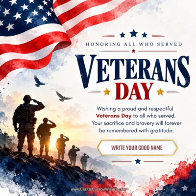 Veterans Day 2026 Wishes with Name – Free MakerVeterans Day 2026 Wishes with Name – Free Maker